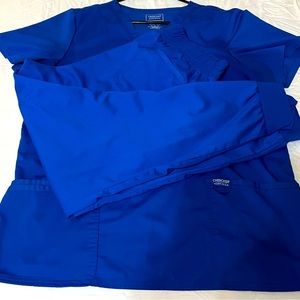 Cherokee Workwear Revolution Royal Blue Scrub Set